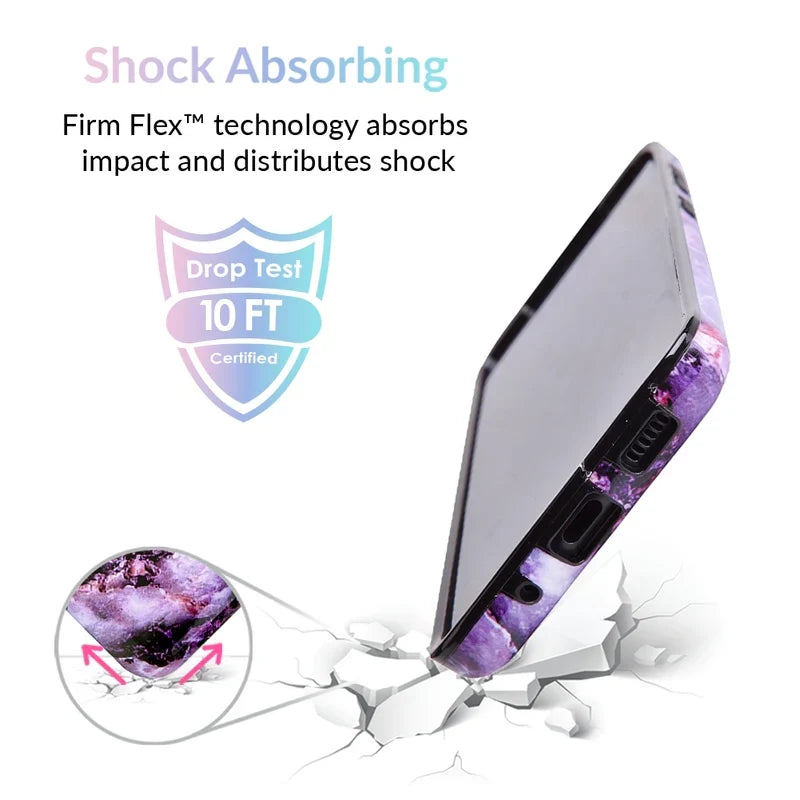Purple Stone Marble Samsung Galaxy Case