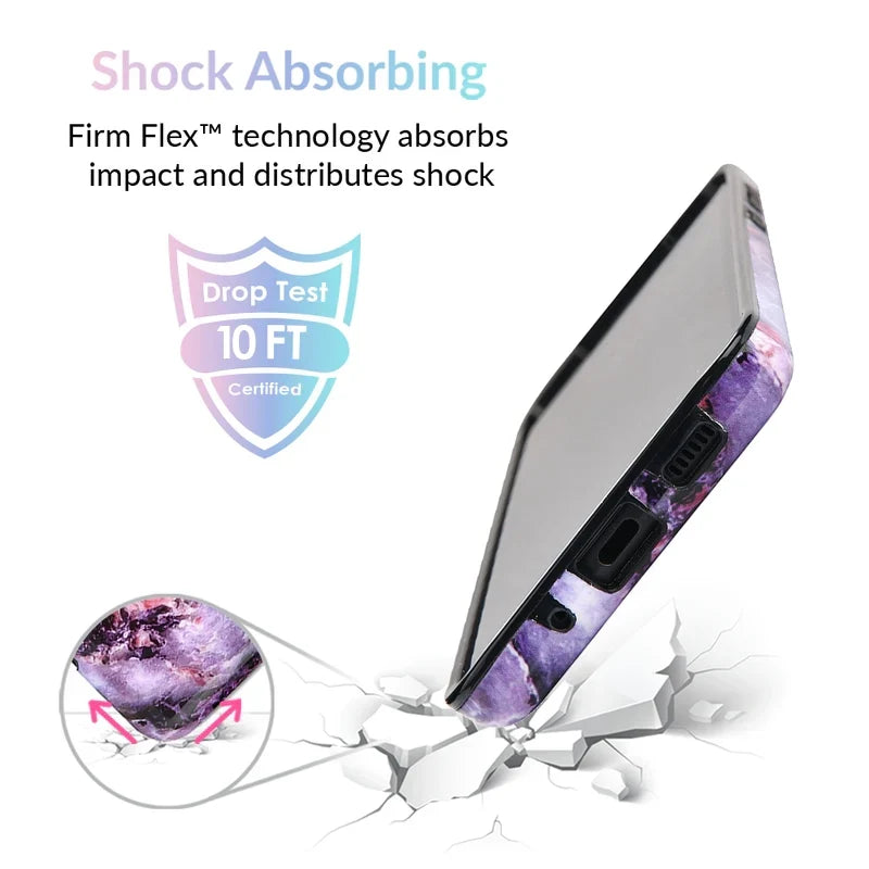 Purple Stone Marble Samsung Galaxy Case