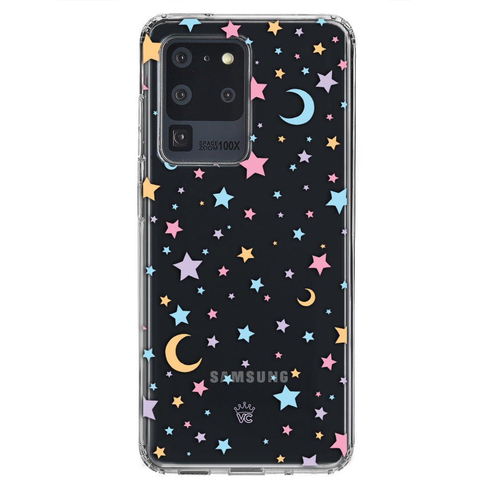 Pastel Starry Night Clear Samsung Case