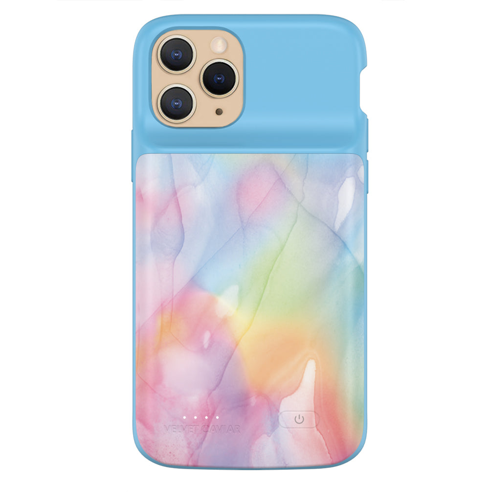 Pastel Tie Dye iPhone Charging Case