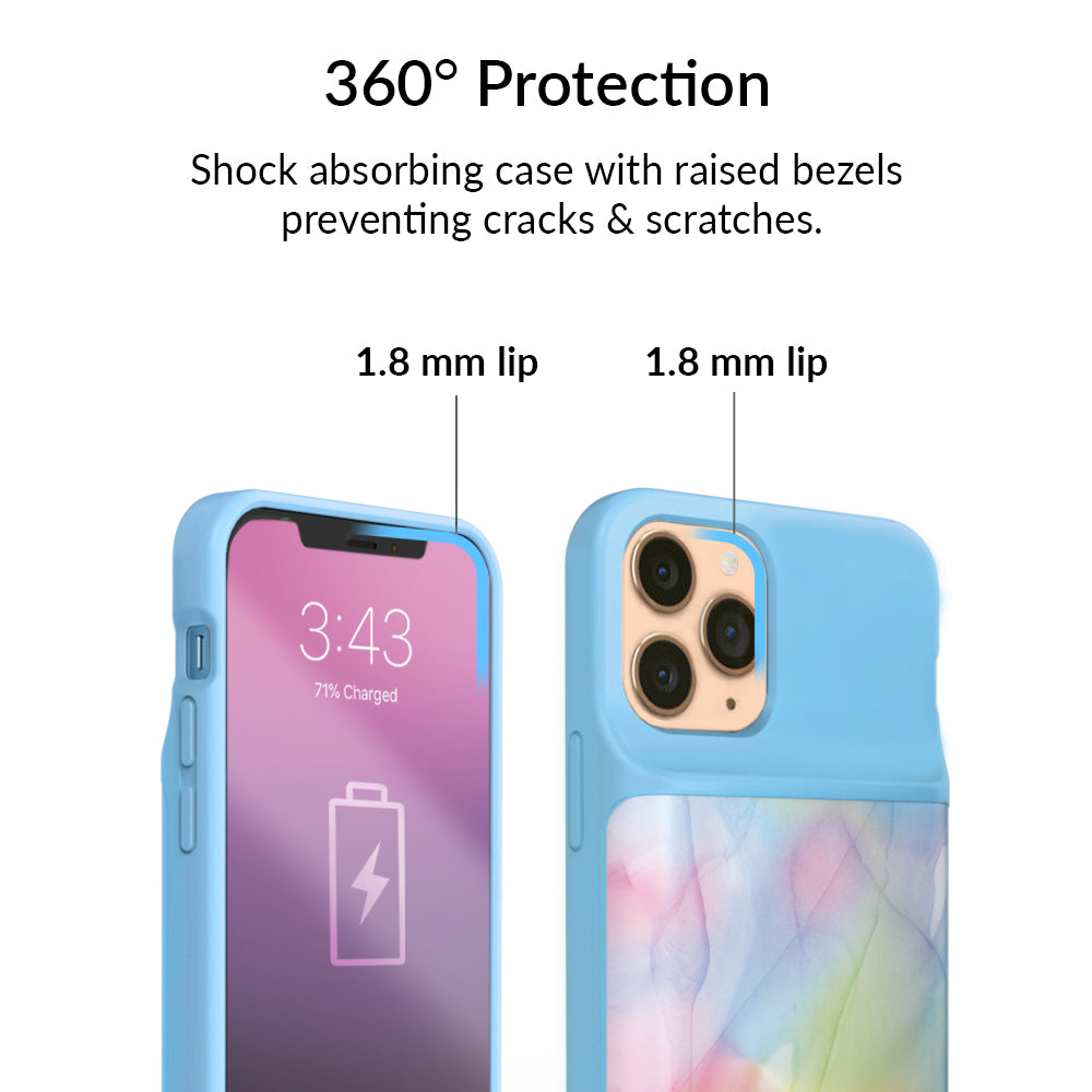 Pastel Tie Dye iPhone Charging Case