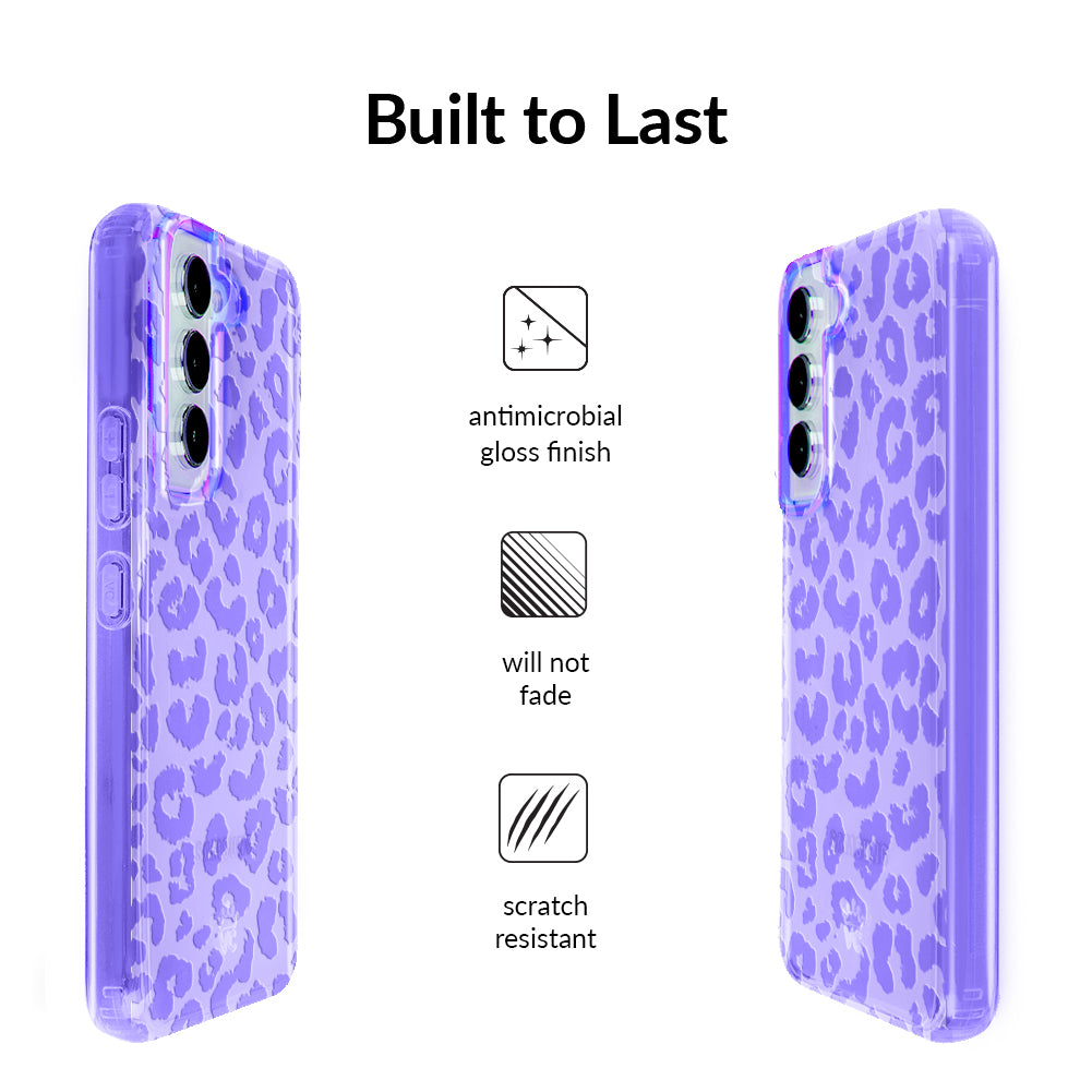Electric Purple Leopard Samsung Case
