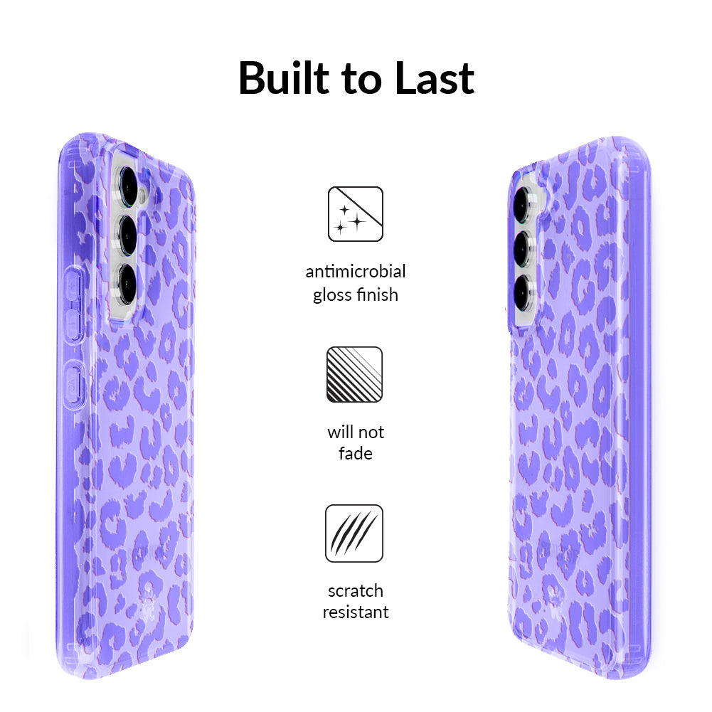 Electric Purple Leopard Samsung Case