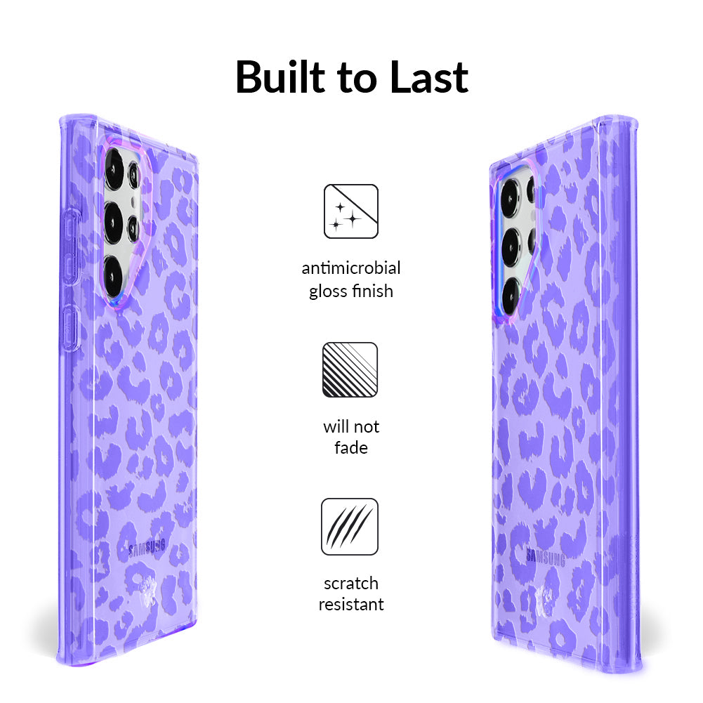 Electric Purple Leopard Samsung Case