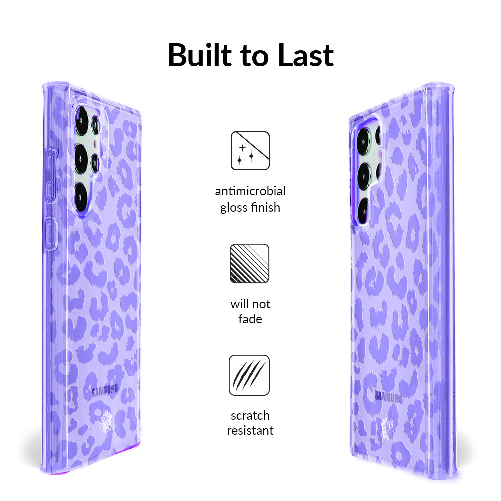 Electric Purple Leopard Samsung Case
