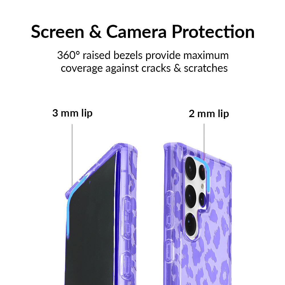 Electric Purple Leopard Samsung Case