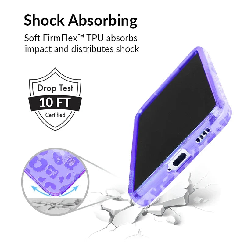 Electric Purple Leopard Samsung Case