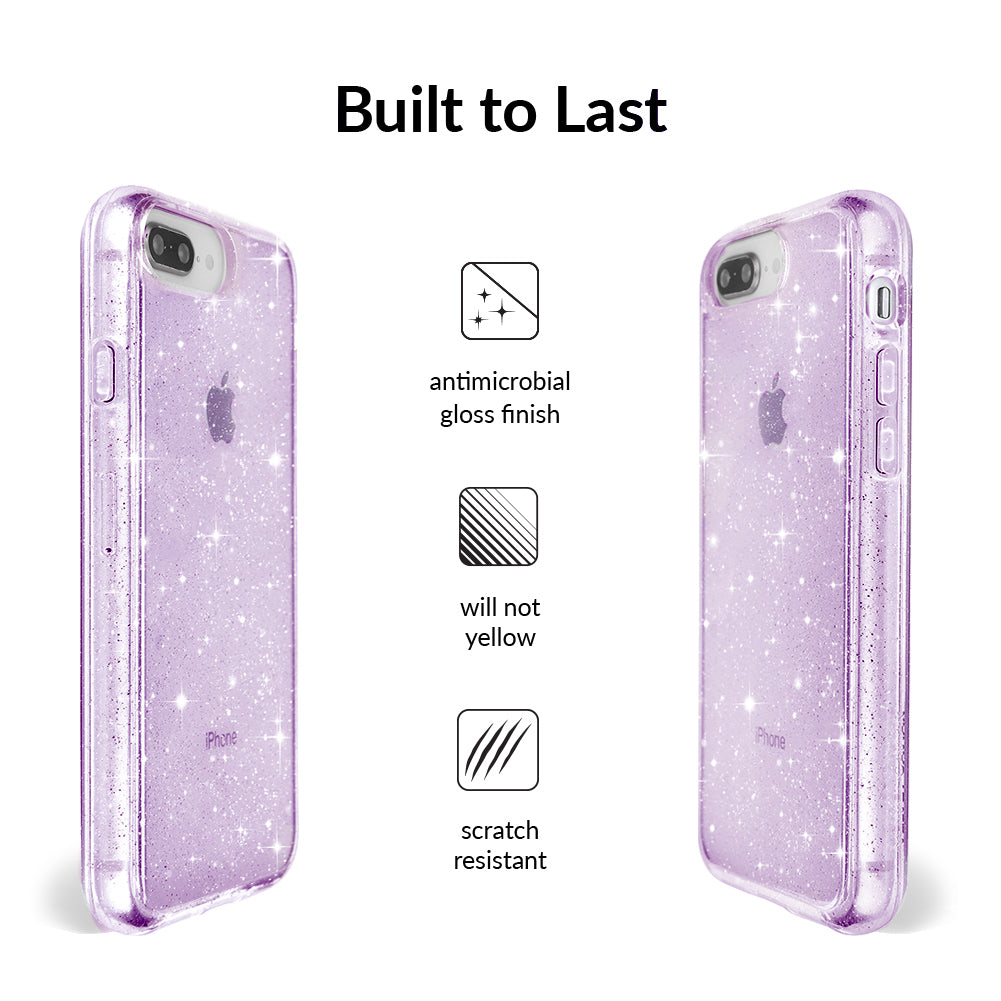 Lilac Stardust Glitter iPhone Case