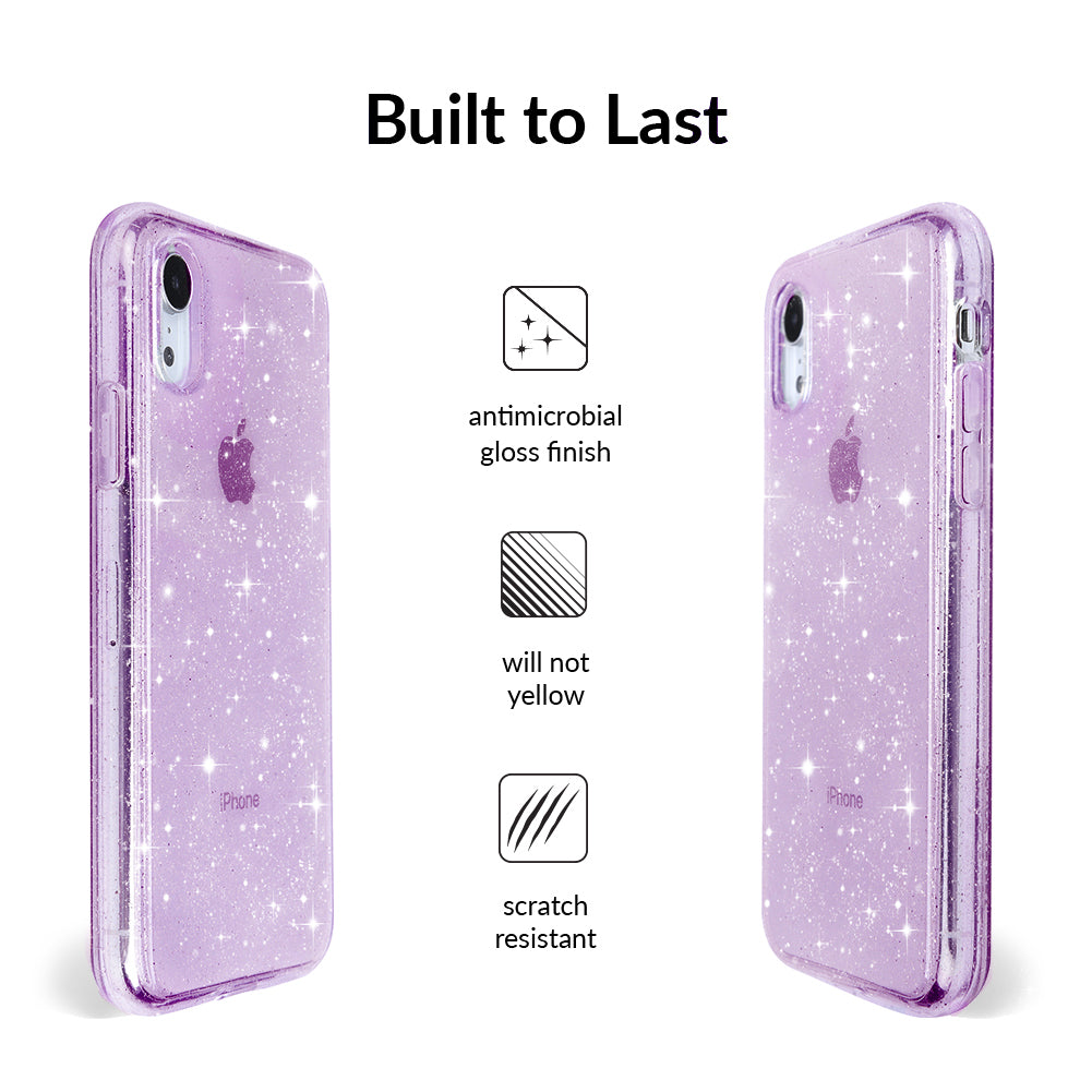 Lilac Stardust Glitter iPhone Case