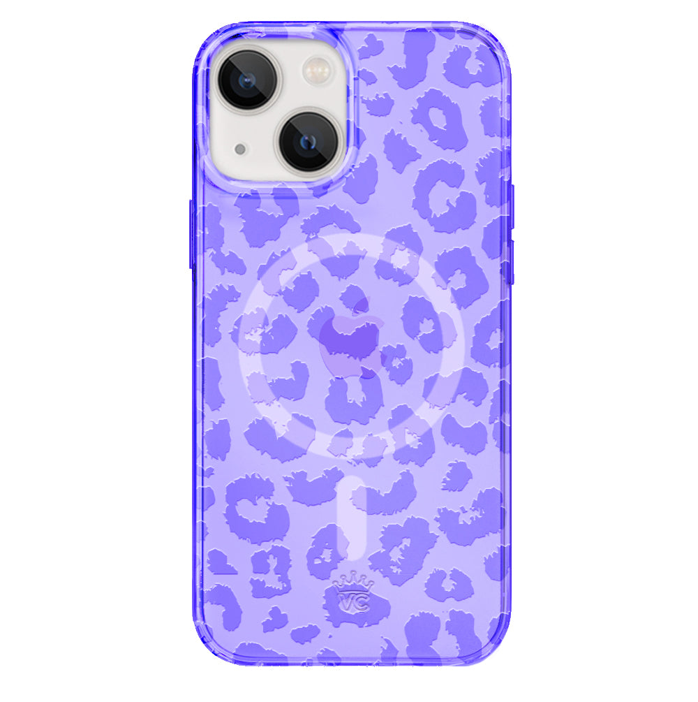 Electric Purple Leopard iPhone Case