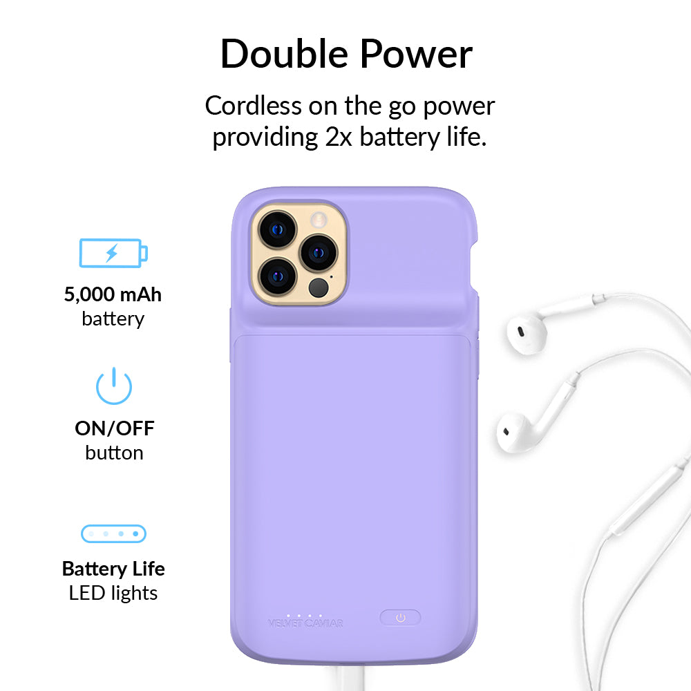 Light Purple iPhone Charging Case