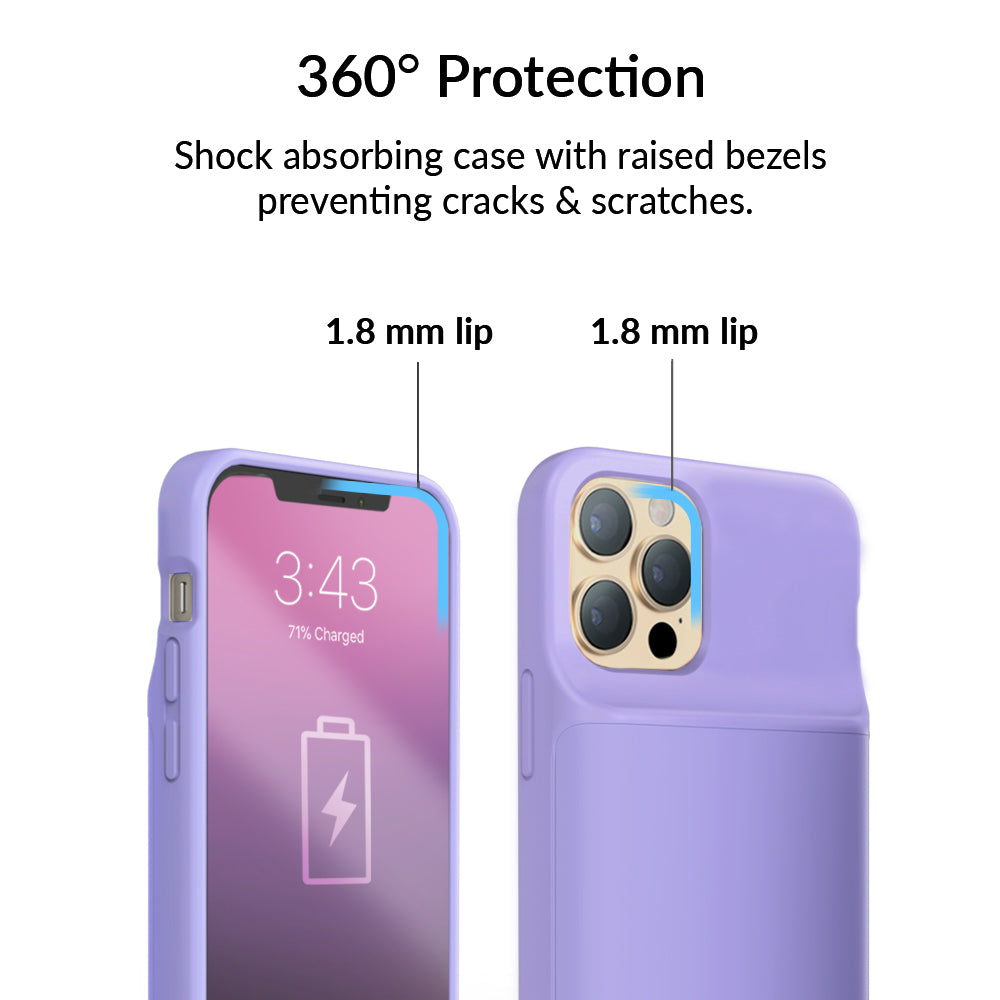 Light Purple iPhone Charging Case