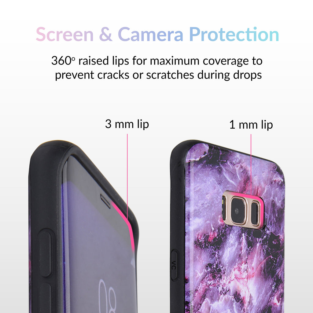 Purple Stone Marble Samsung Galaxy Case