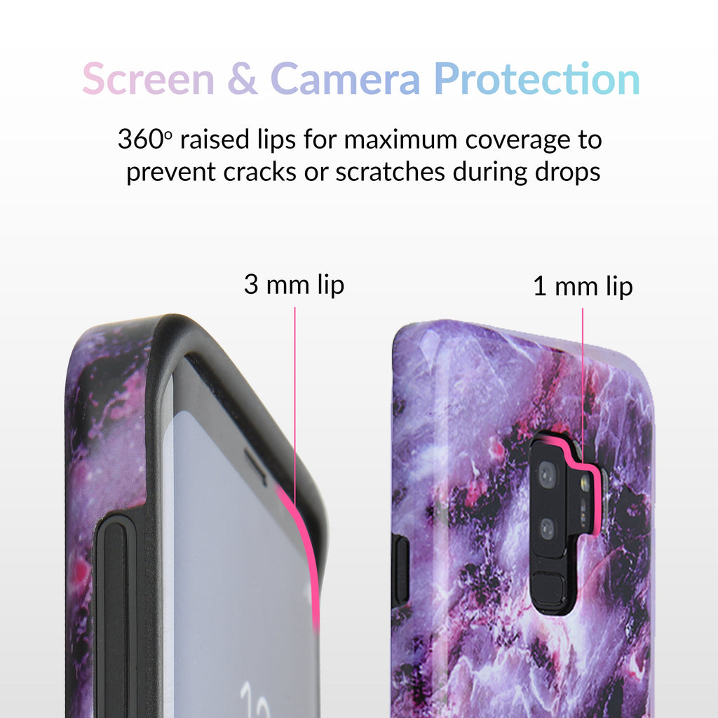 Purple Stone Marble Samsung Galaxy Case