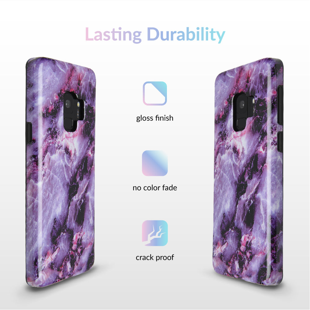 Purple Stone Marble Samsung Galaxy Case