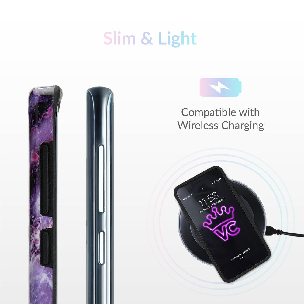 Purple Stone Marble Samsung Galaxy Case