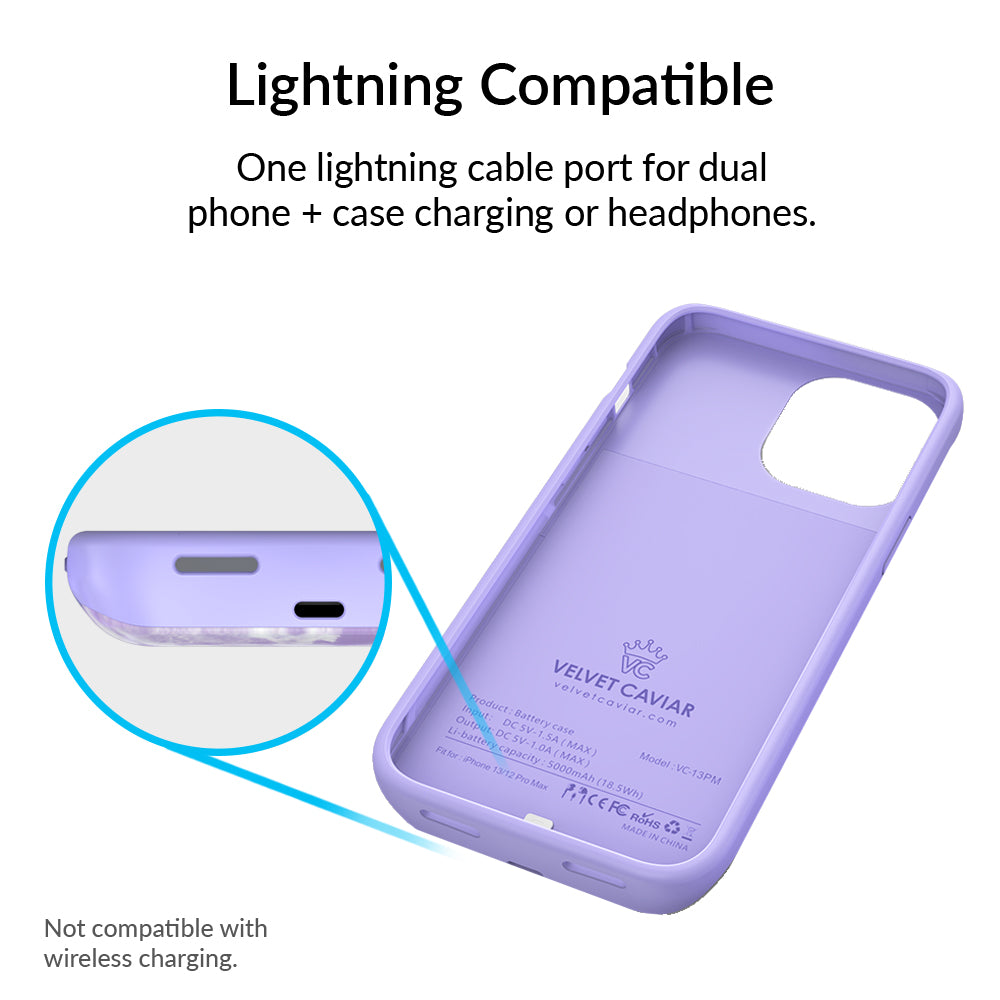 Purple Tie Dye iPhone Charging Case