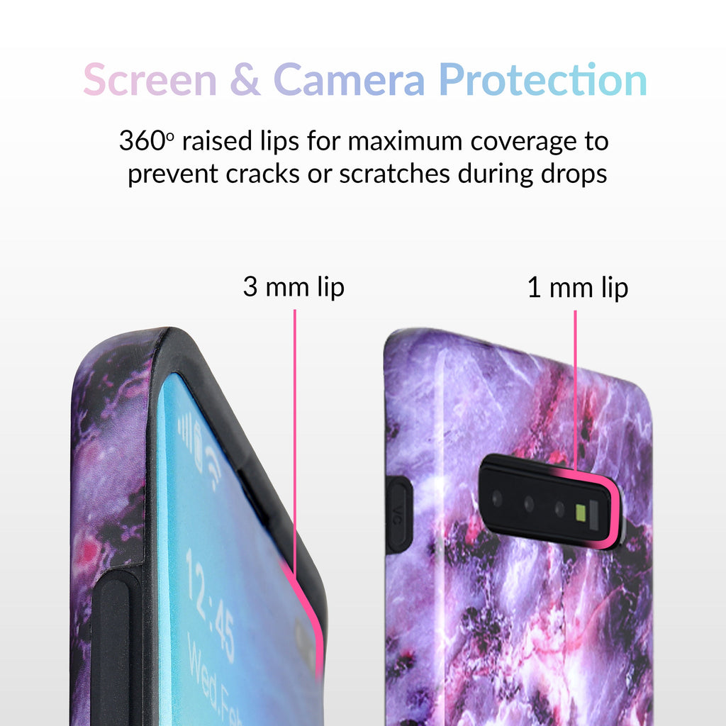Purple Stone Marble Samsung Galaxy Case