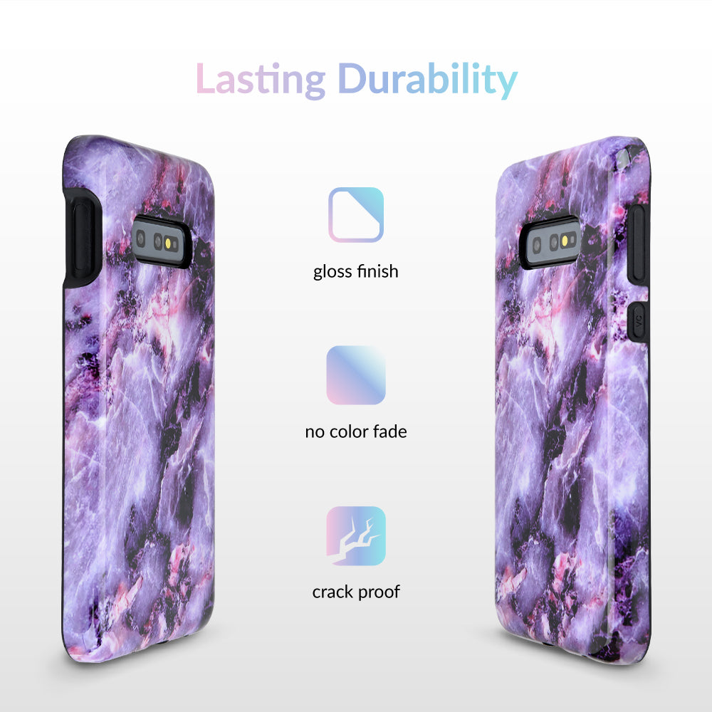 Purple Stone Marble Samsung Galaxy Case