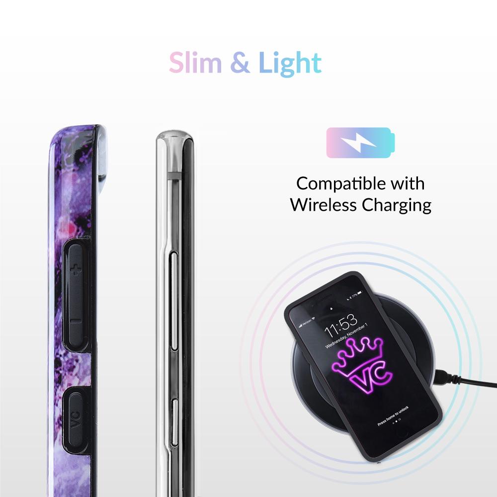 Purple Stone Marble Samsung Galaxy Case