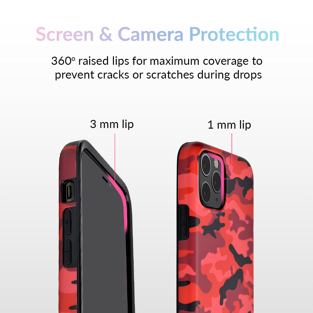 Red Camo iPhone Case