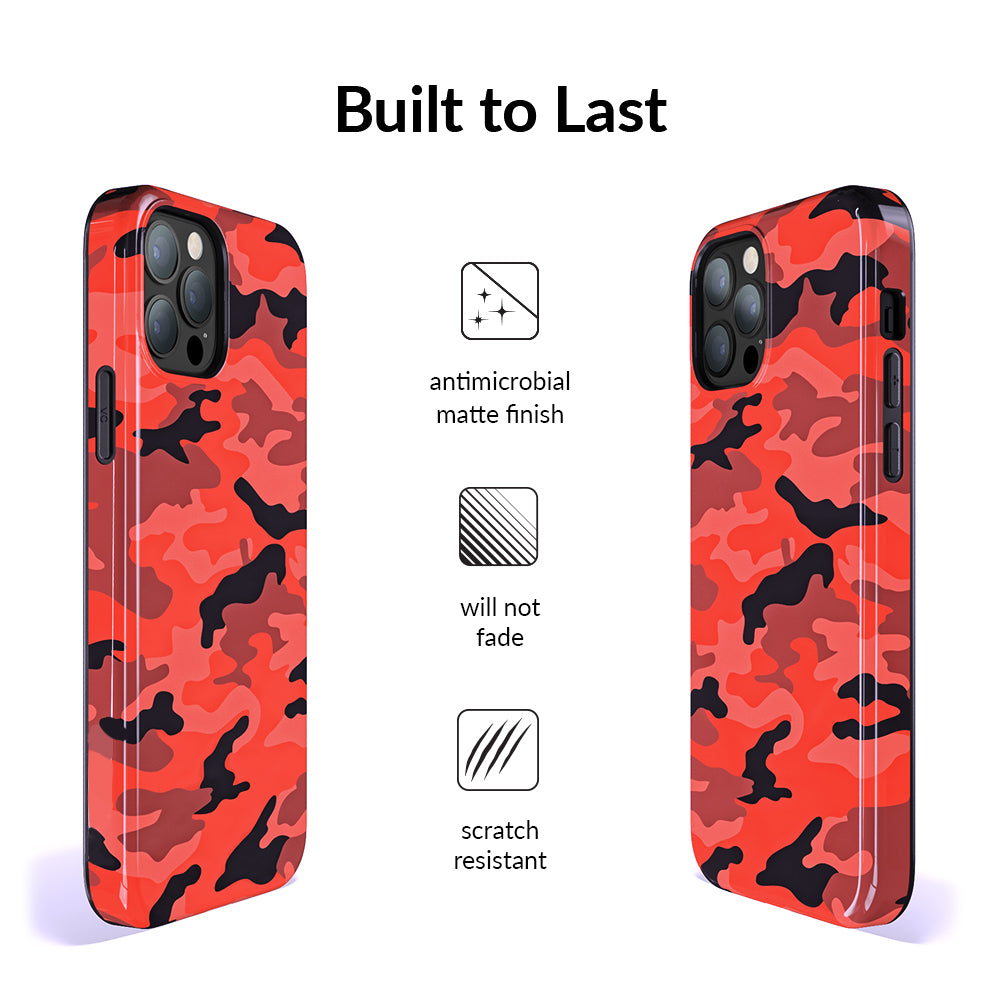 Red Camo iPhone Case