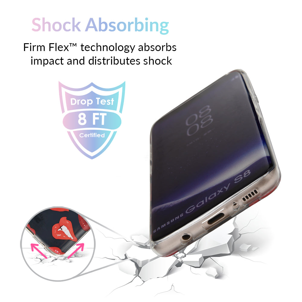 Red Lips Samsung Galaxy Clear Case