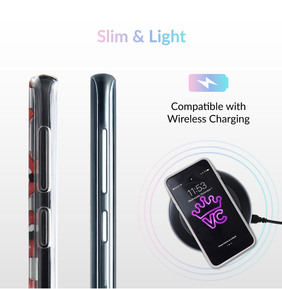Red Lips Samsung Galaxy Clear Case
