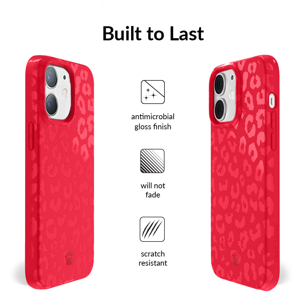 Red Hot Leopard iPhone Case