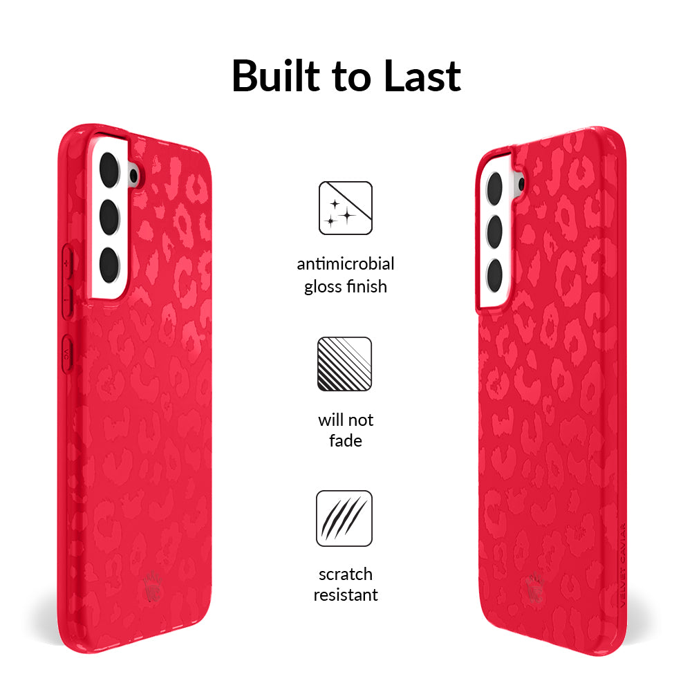 Red Hot Leopard Samsung Case