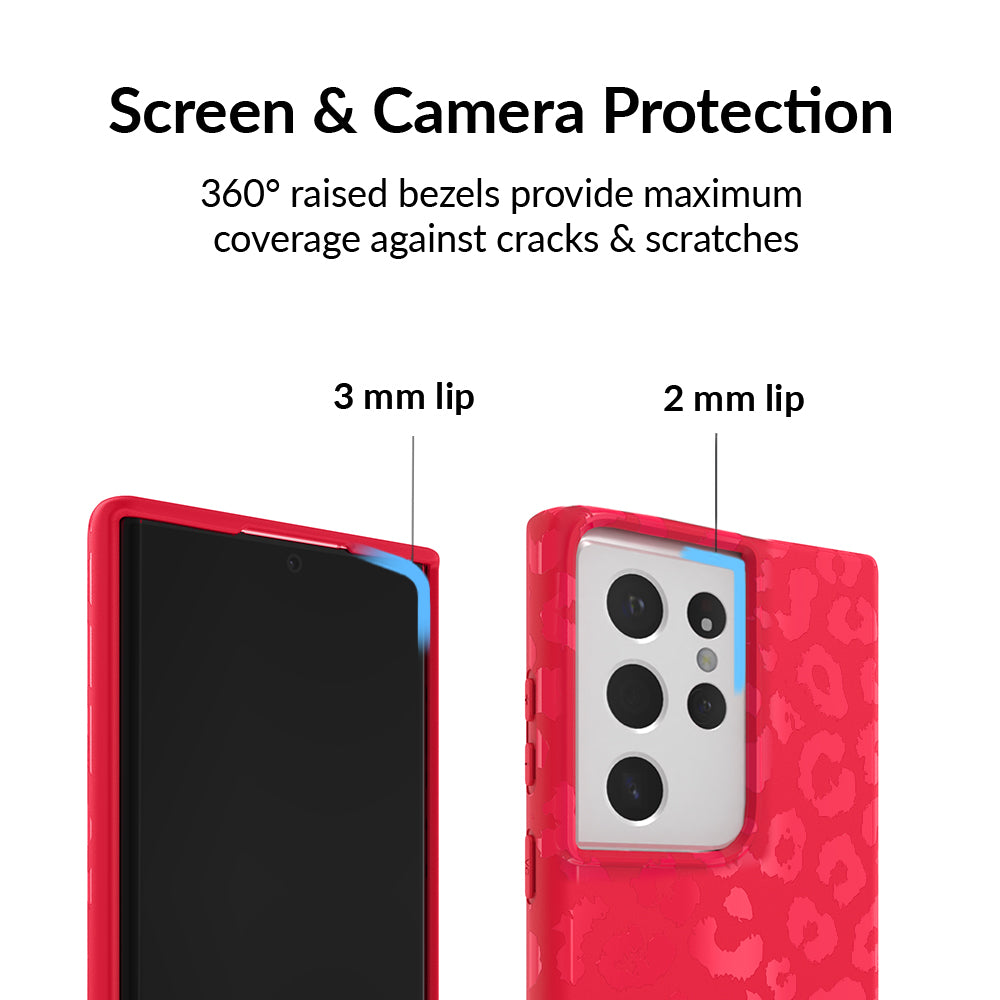 Red Hot Leopard Samsung Case