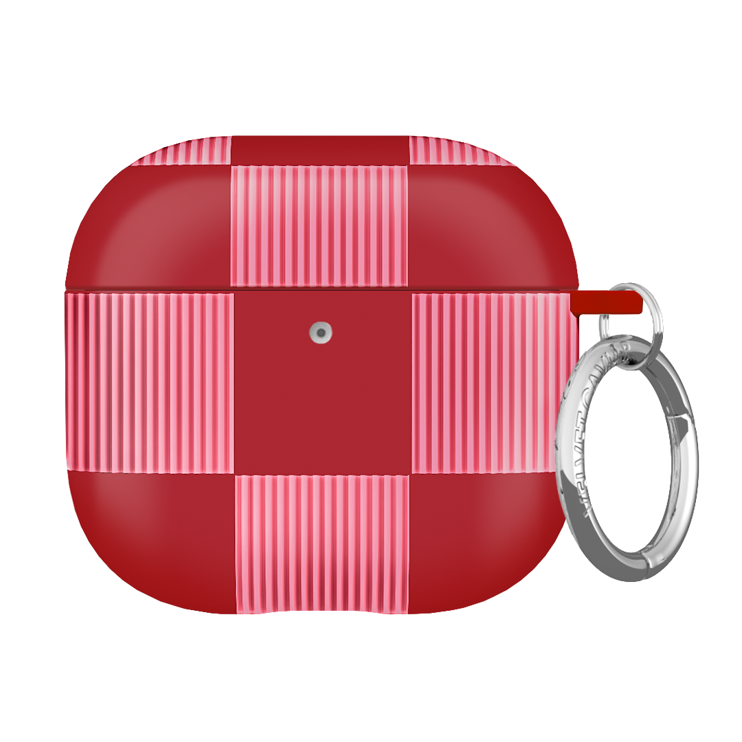 Rose Vibe Checkered AirPod Case