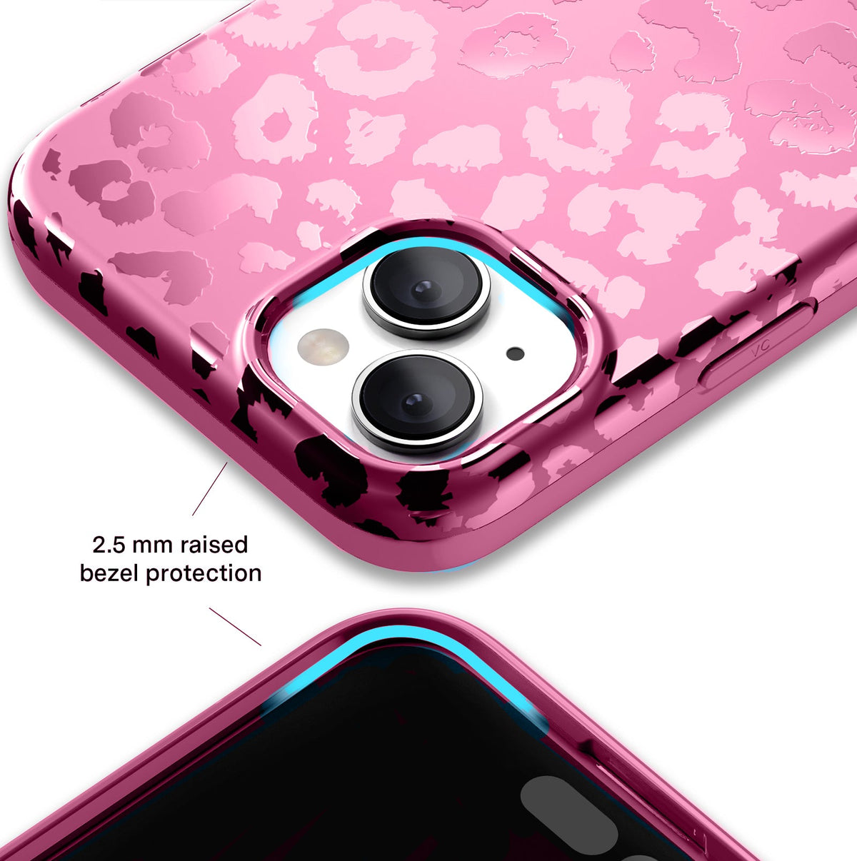 Pink Ruby Leopard iPhone Case