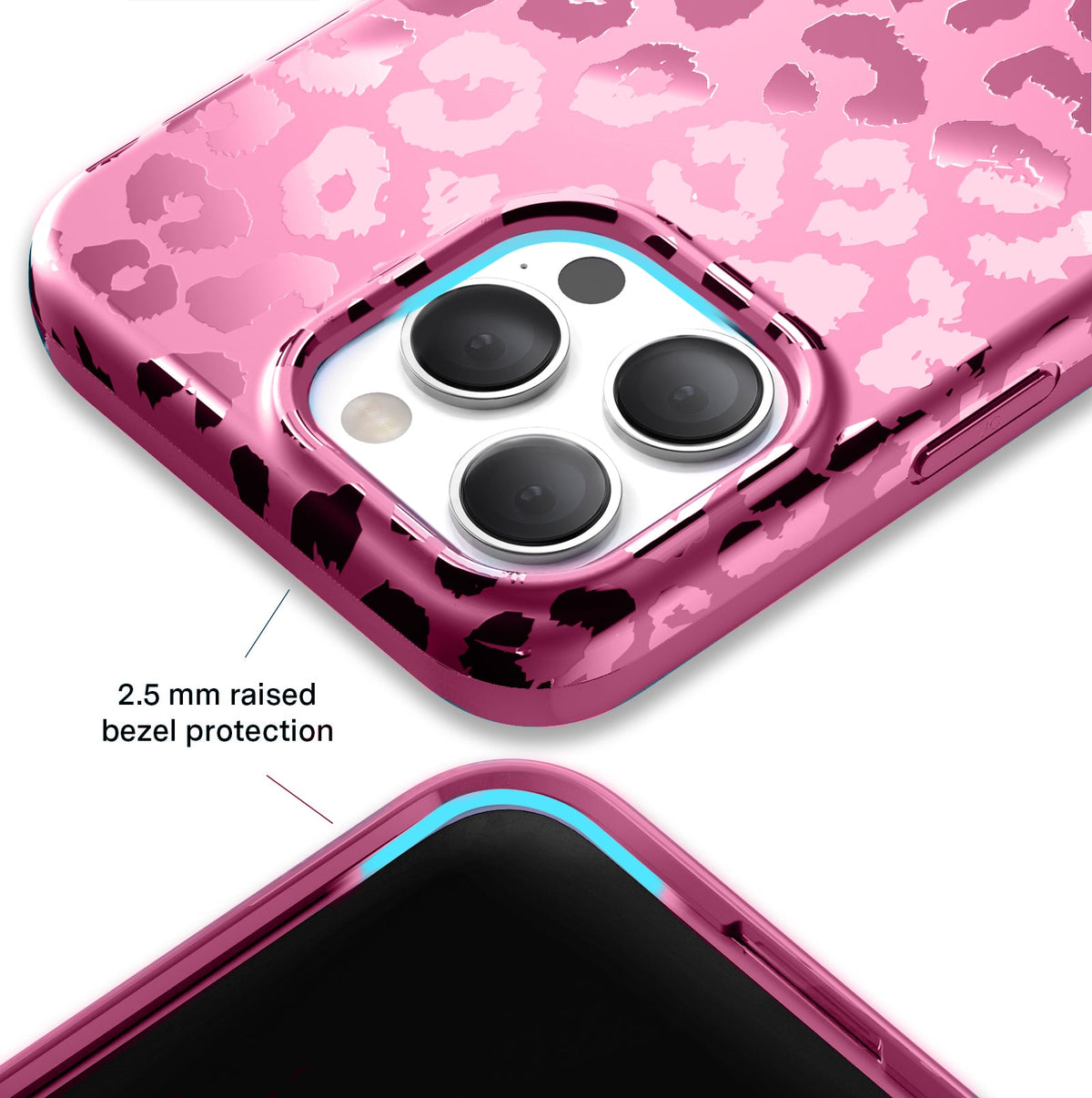 Pink Ruby Leopard iPhone Case