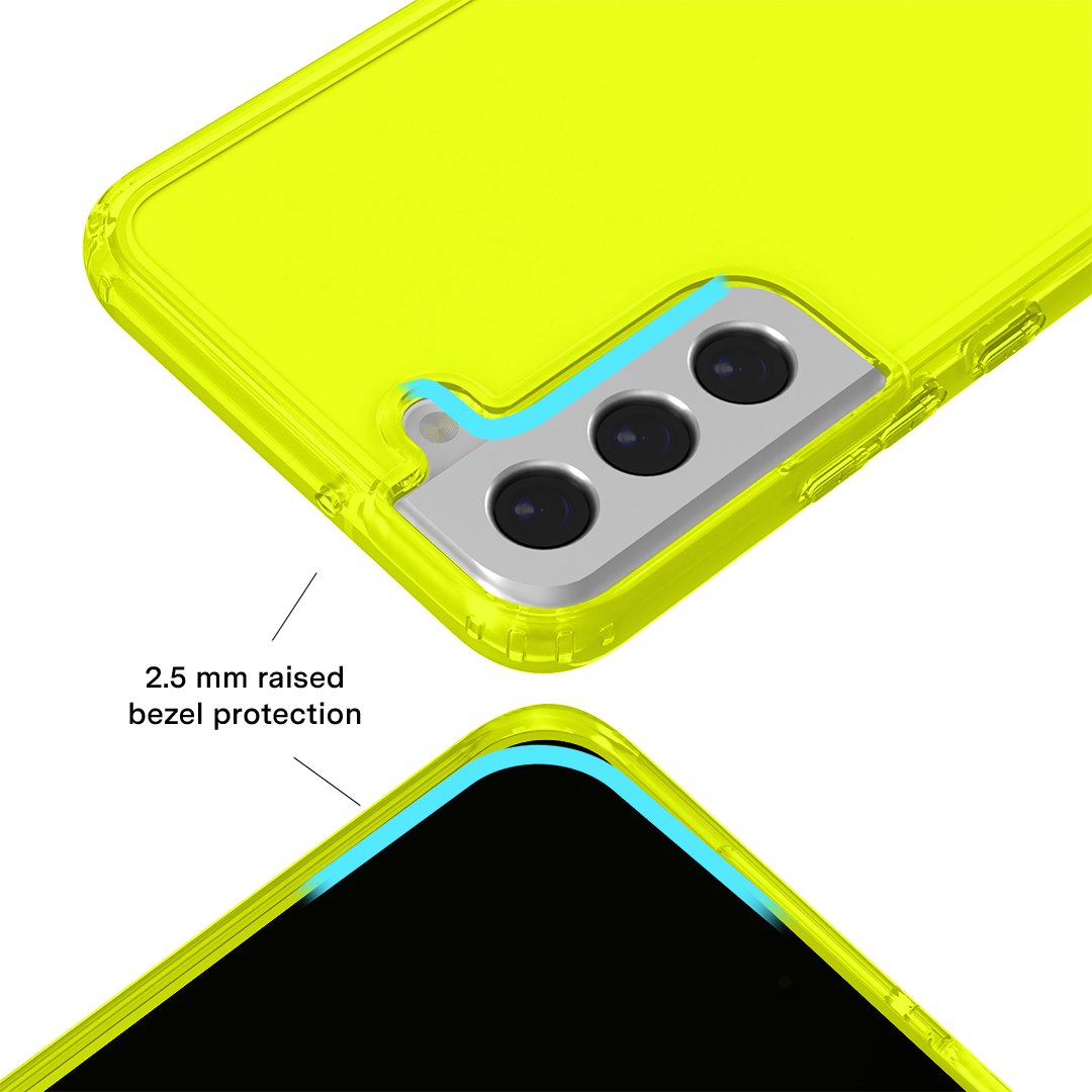 Neon Yellow Clear Samsung Case