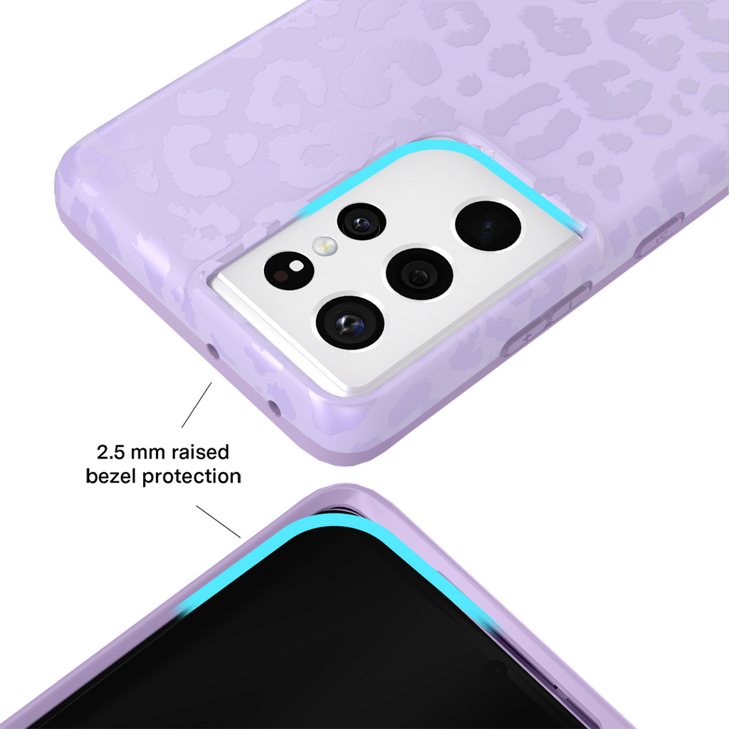 Lilac Leopard Samsung Case
