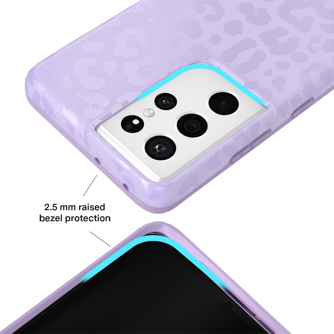 Lilac Leopard Samsung Case