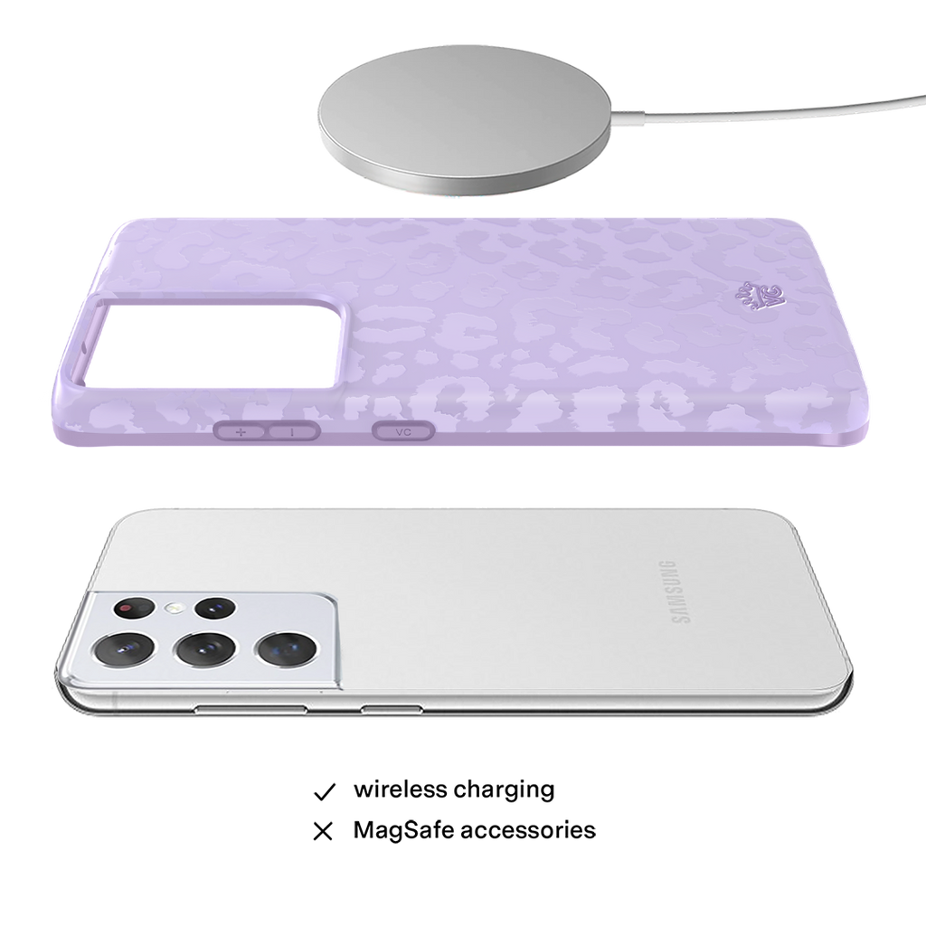 Lilac Leopard Samsung Case