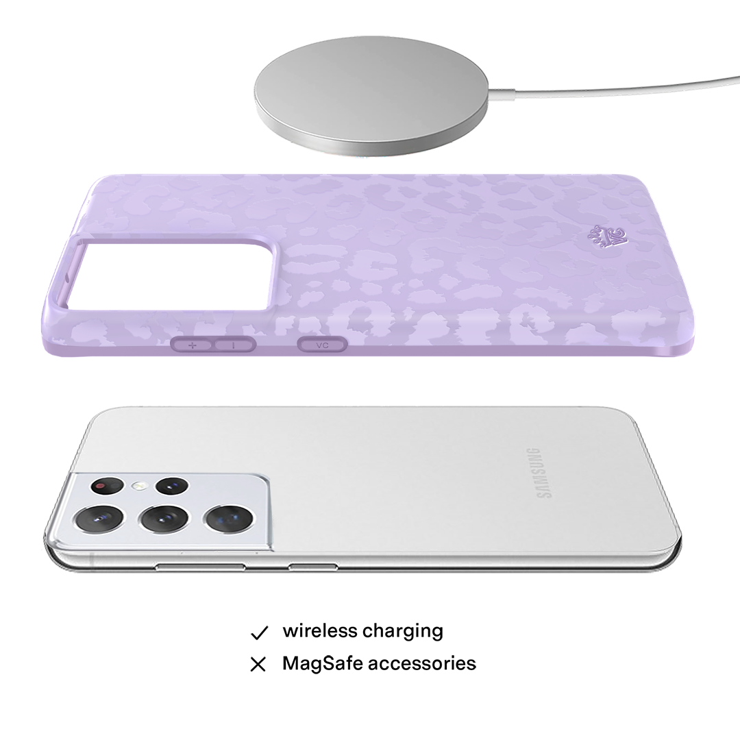 Lilac Leopard Samsung Case