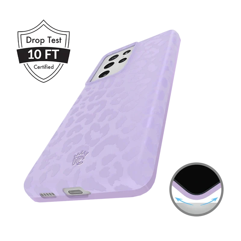 Lilac Leopard Samsung Case