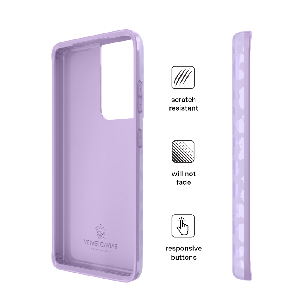 Lilac Leopard Samsung Case