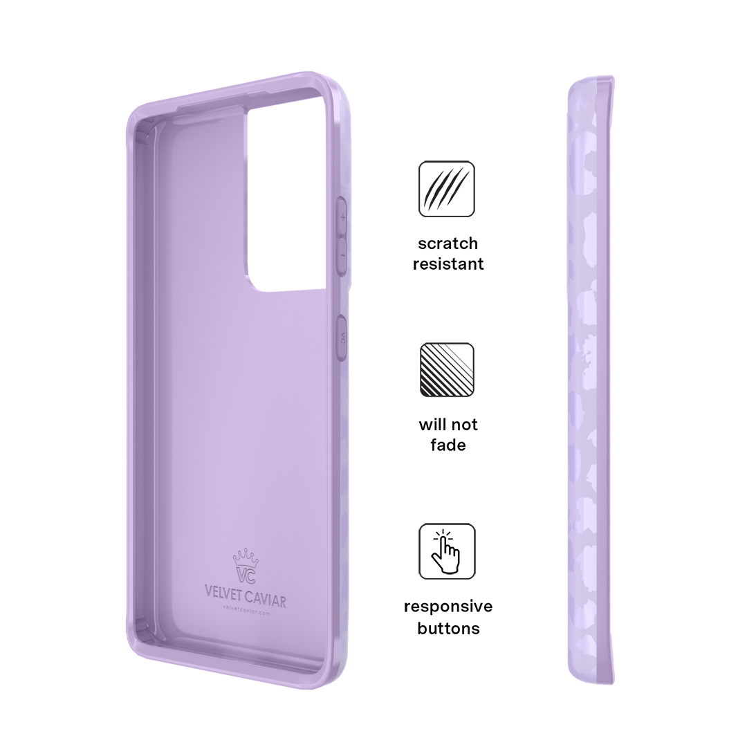 Lilac Leopard Samsung Case