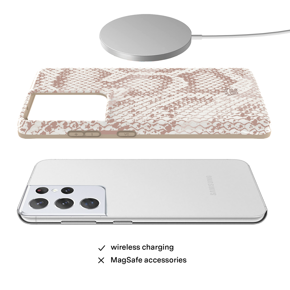Nude Python Samsung Case