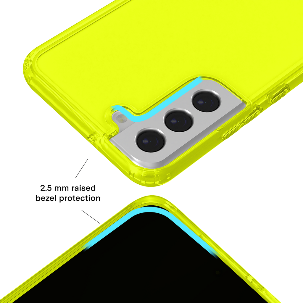 Neon Yellow Clear Samsung Case