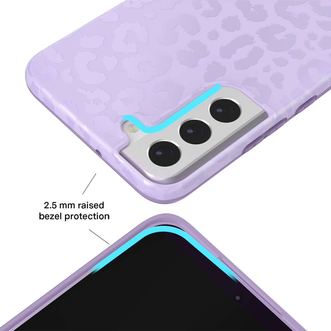 Lilac Leopard Samsung Case