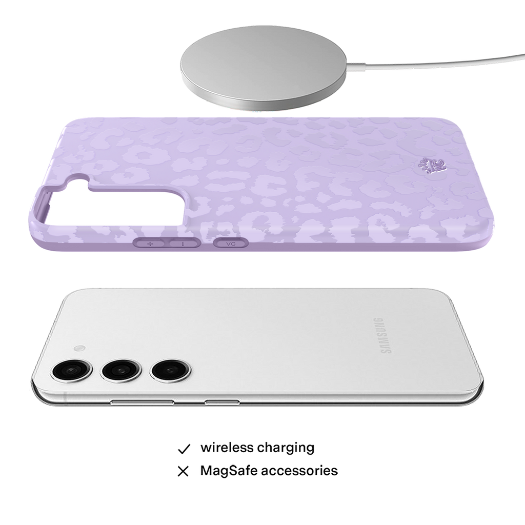 Lilac Leopard Samsung Case