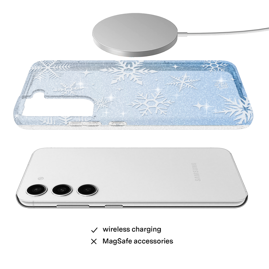 Snow Angel Glitter Samsung Case