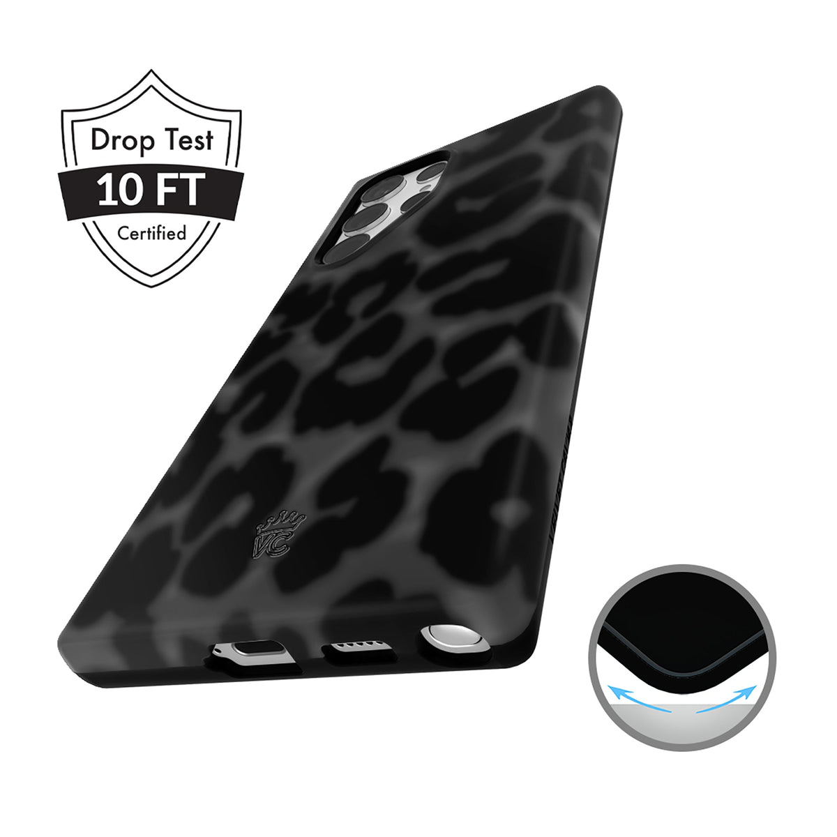 It Girl Black Leopard Samsung Case