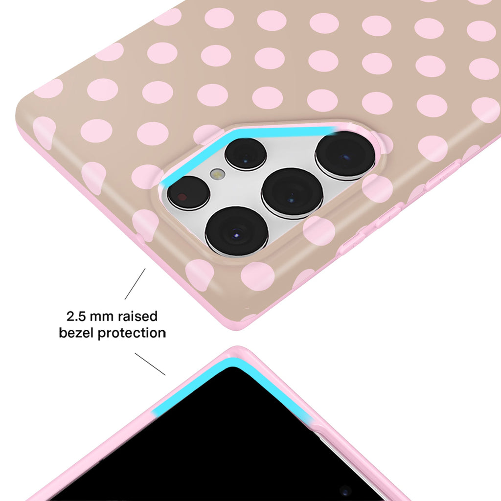 Brown Sugar Polka Dot Samsung Case