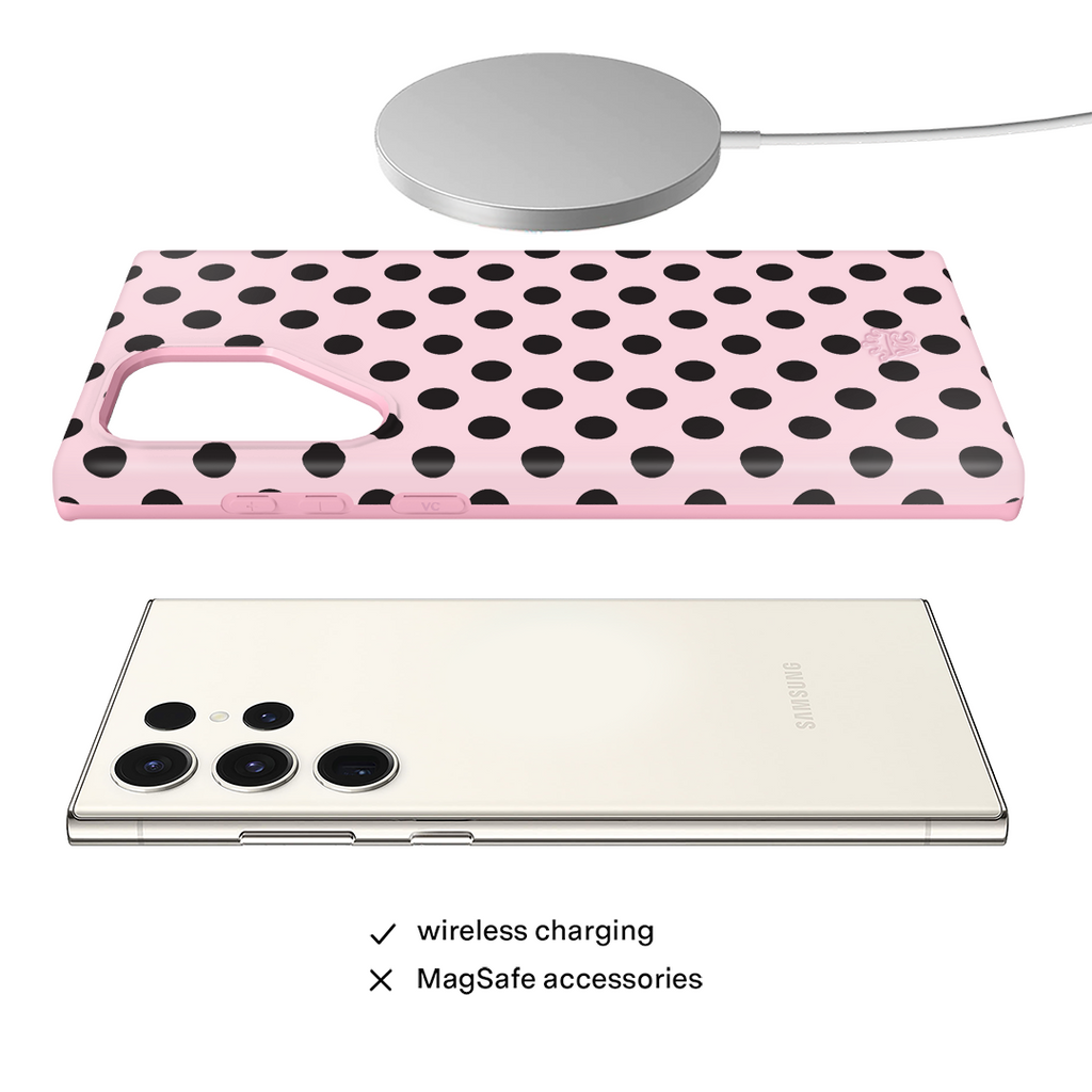 Princess Pink Polka Dot Samsung Case